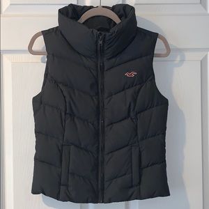 Grey puffer vest